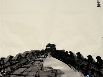 仲泊游水墨寻影《北京旧迹》之卢沟桥