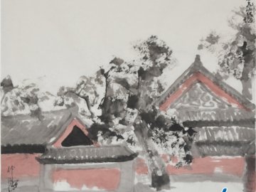 仲泊游水墨寻影《北京旧迹》之先农坛