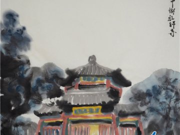 仲泊游水墨寻影《北京旧迹》之牛街礼拜寺